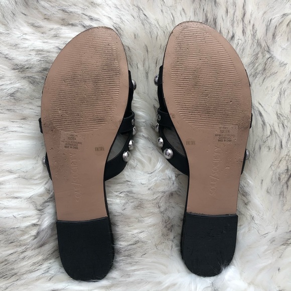 Sole Society Emmalyn Stud Thong Sandals Slides - Picture 12 of 16